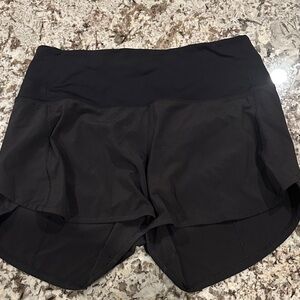 Women's Lululemon Black Speed Up 4in short